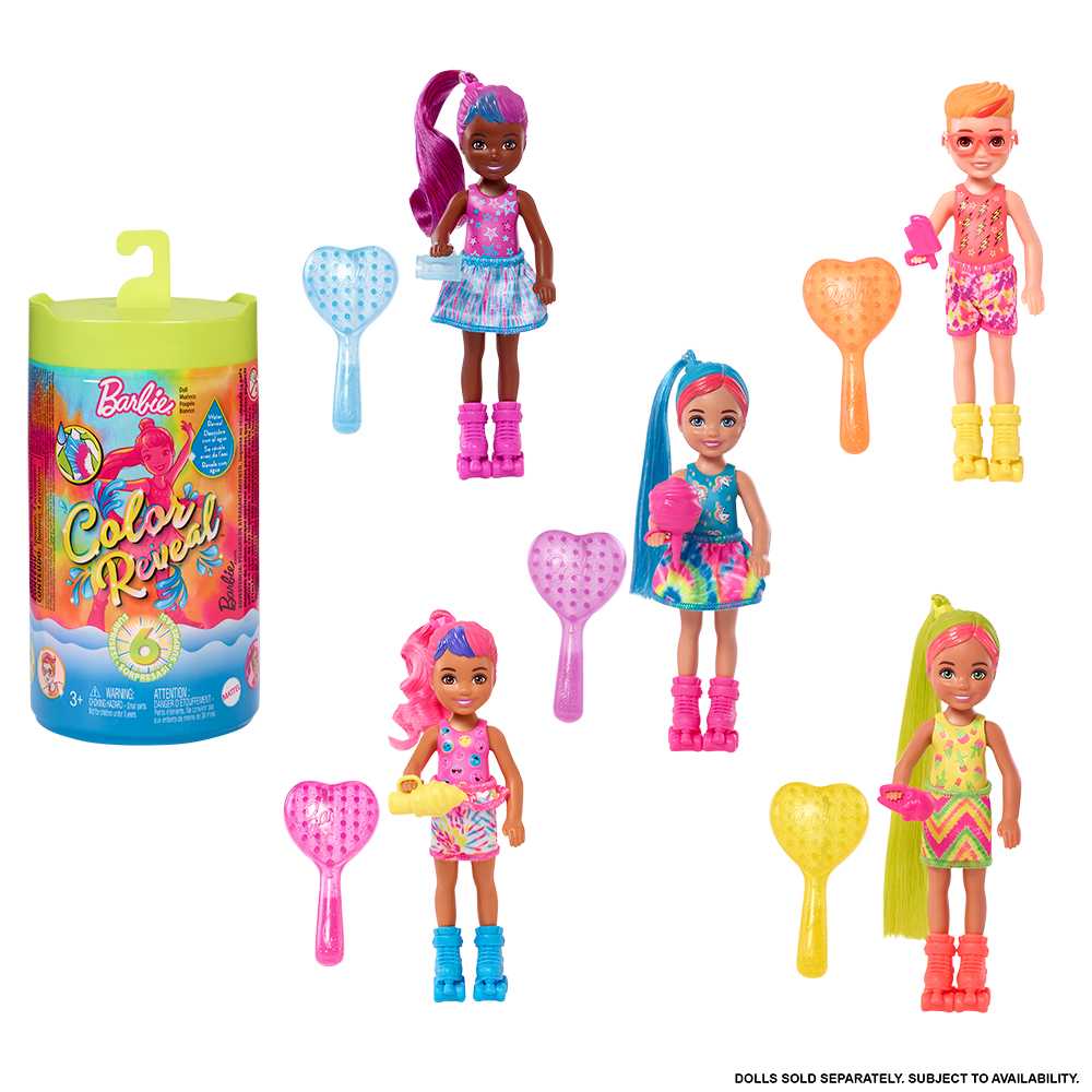 Barbie Color Reveal Chelsea Serie Neon Tie-Dye (HCC90-956A)
