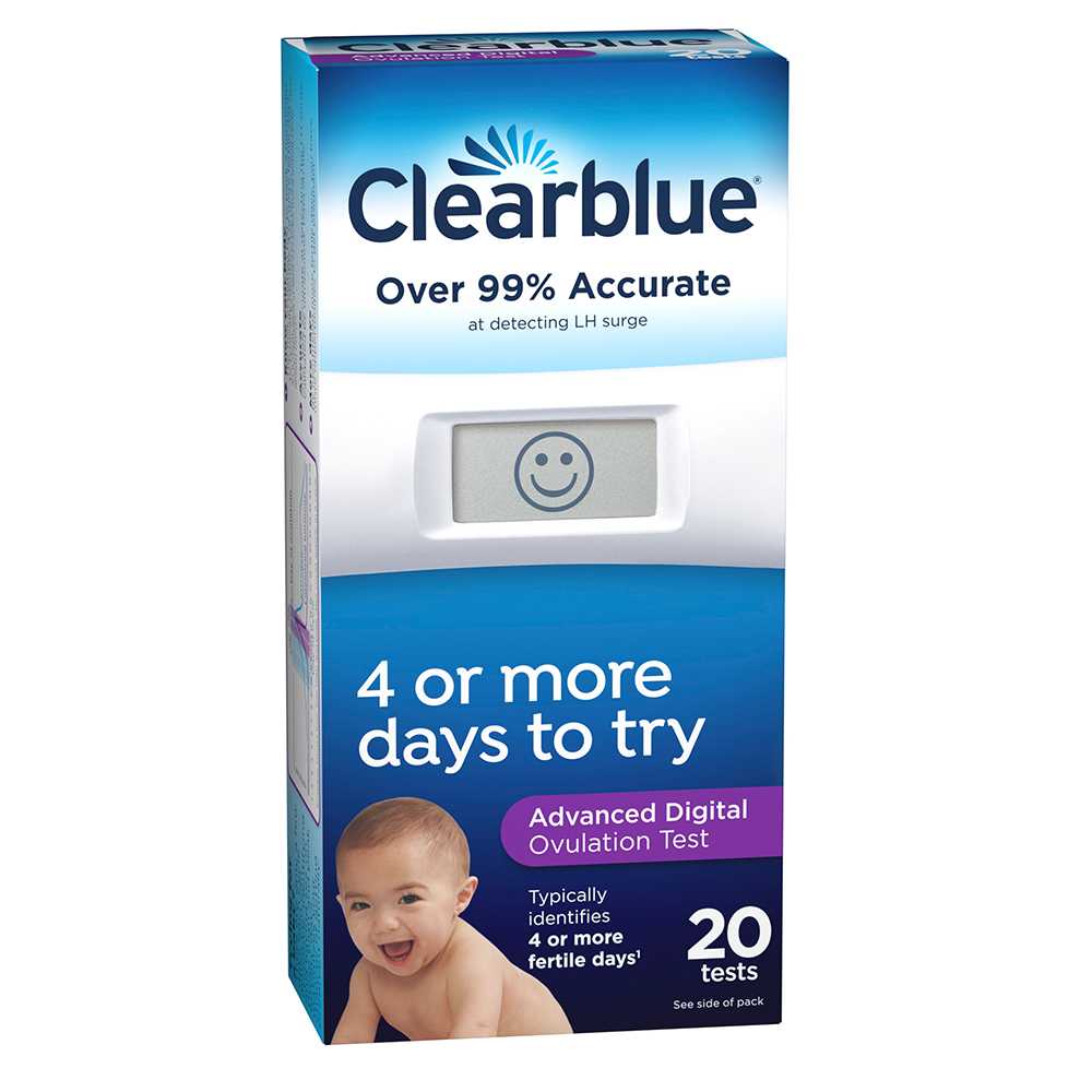 Clearblue Advanced Digital Ovulation Test เช็คไข่ตก สีม่วง