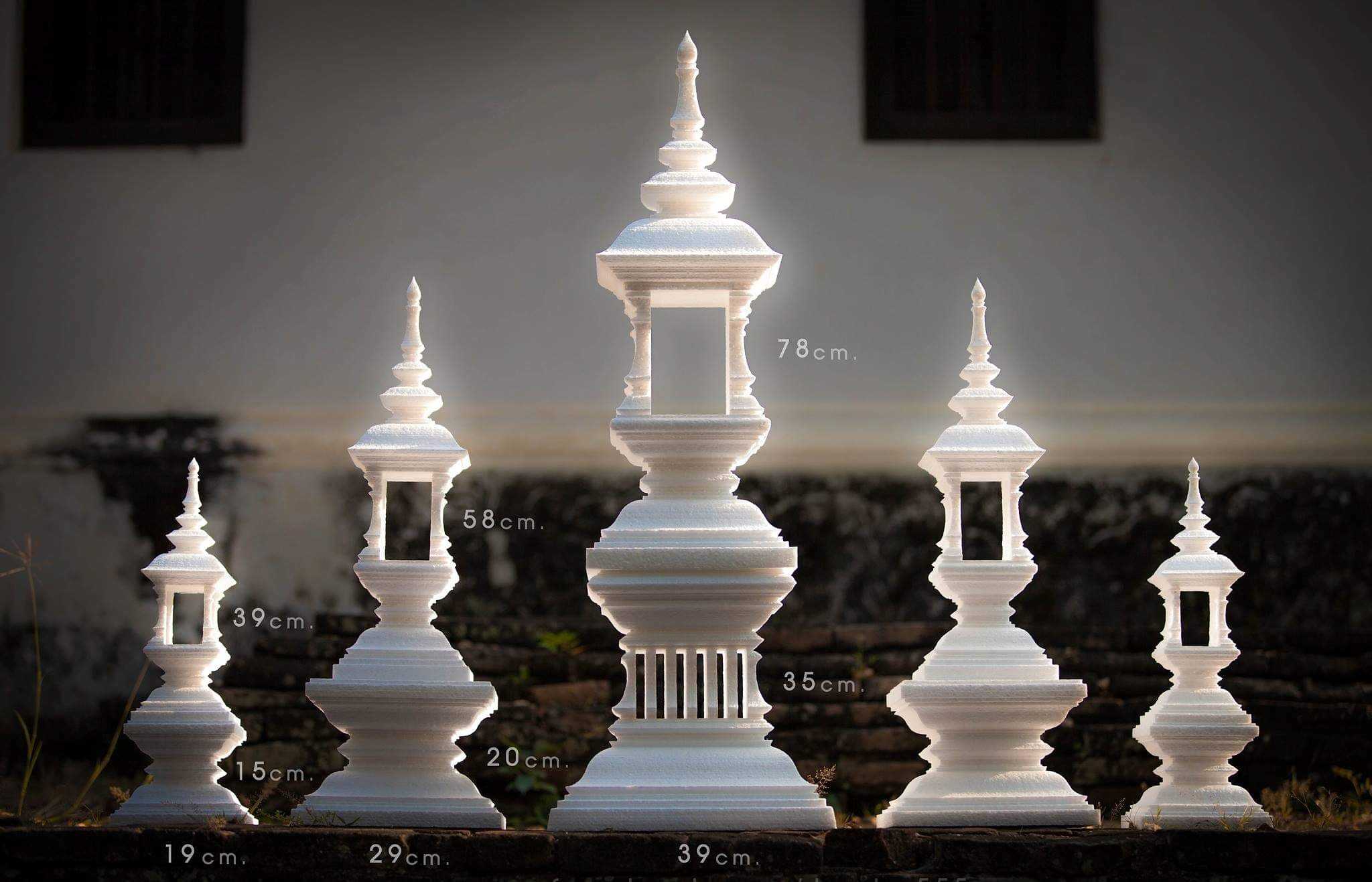 ชุดวิมาน5หลัง พร้อมฐาน