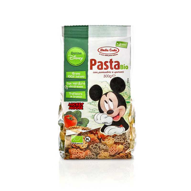 Dalla Costa ออแกนิค พาสต้า Disney Mickey Mouse 3สี 300g.