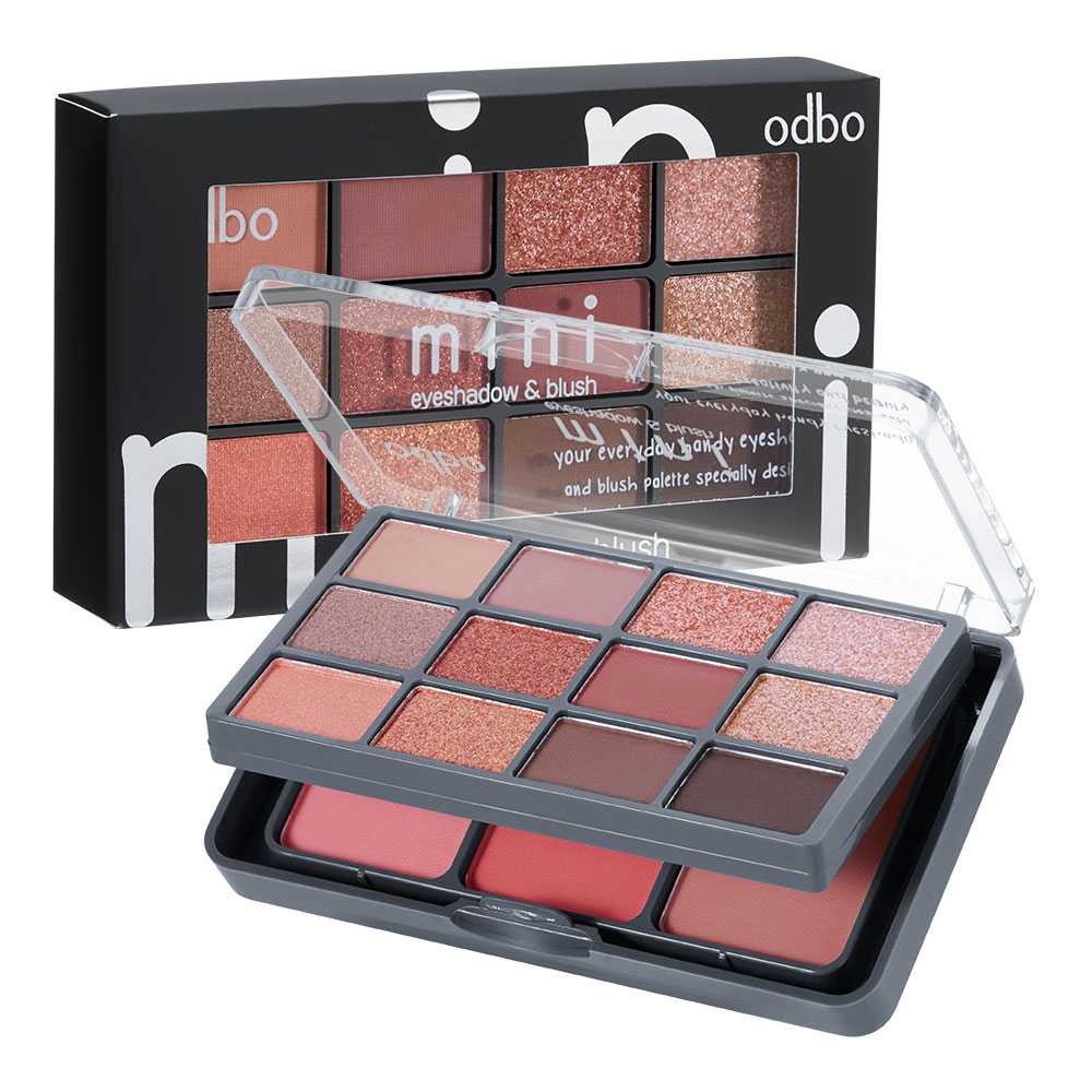 Odbo โอดีบีโอ มินิ อายแชโดว์ แอนด์ บลัช OD1045
