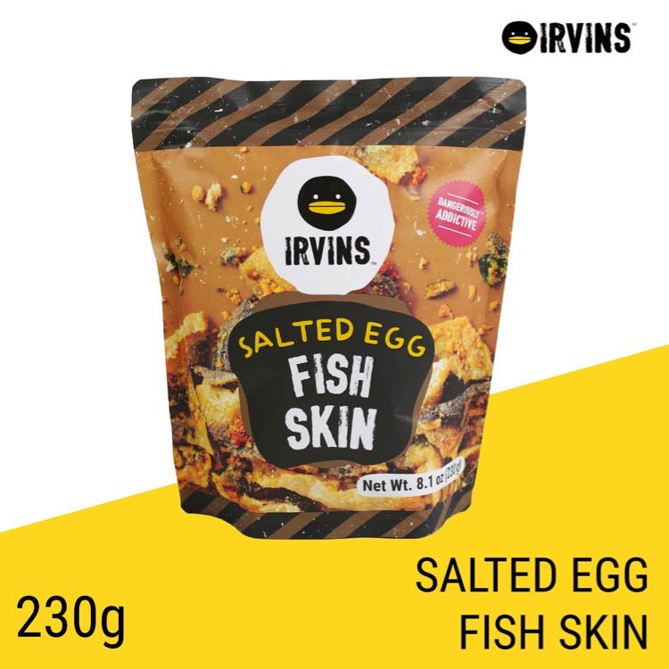 IRVINS Salted Egg Fish Skin 230g.