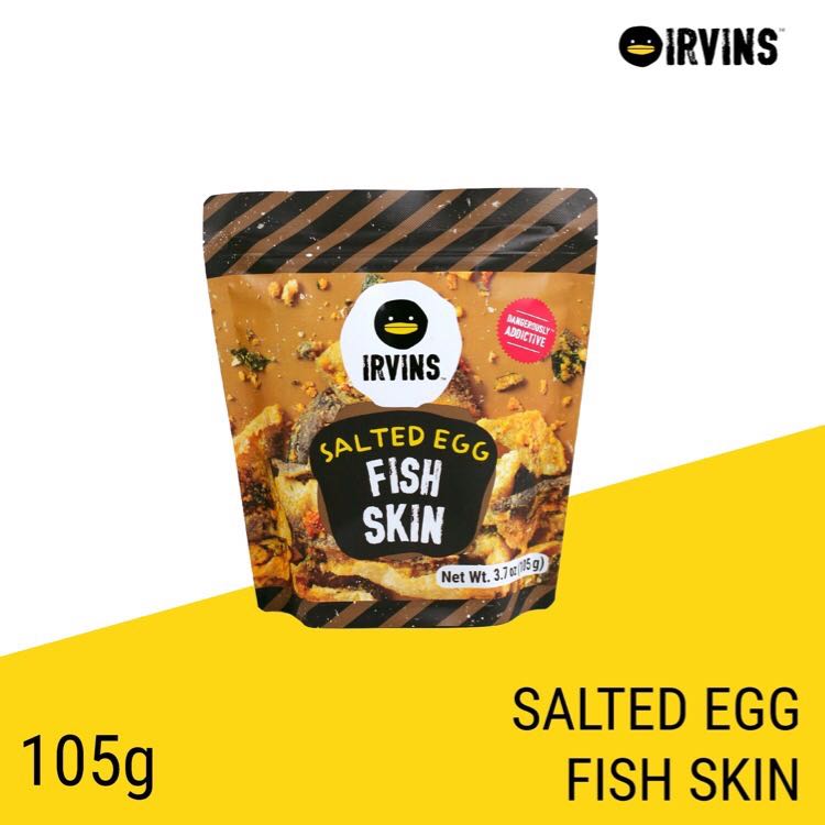 IRVINS Salted Egg Fish Skin 105g.