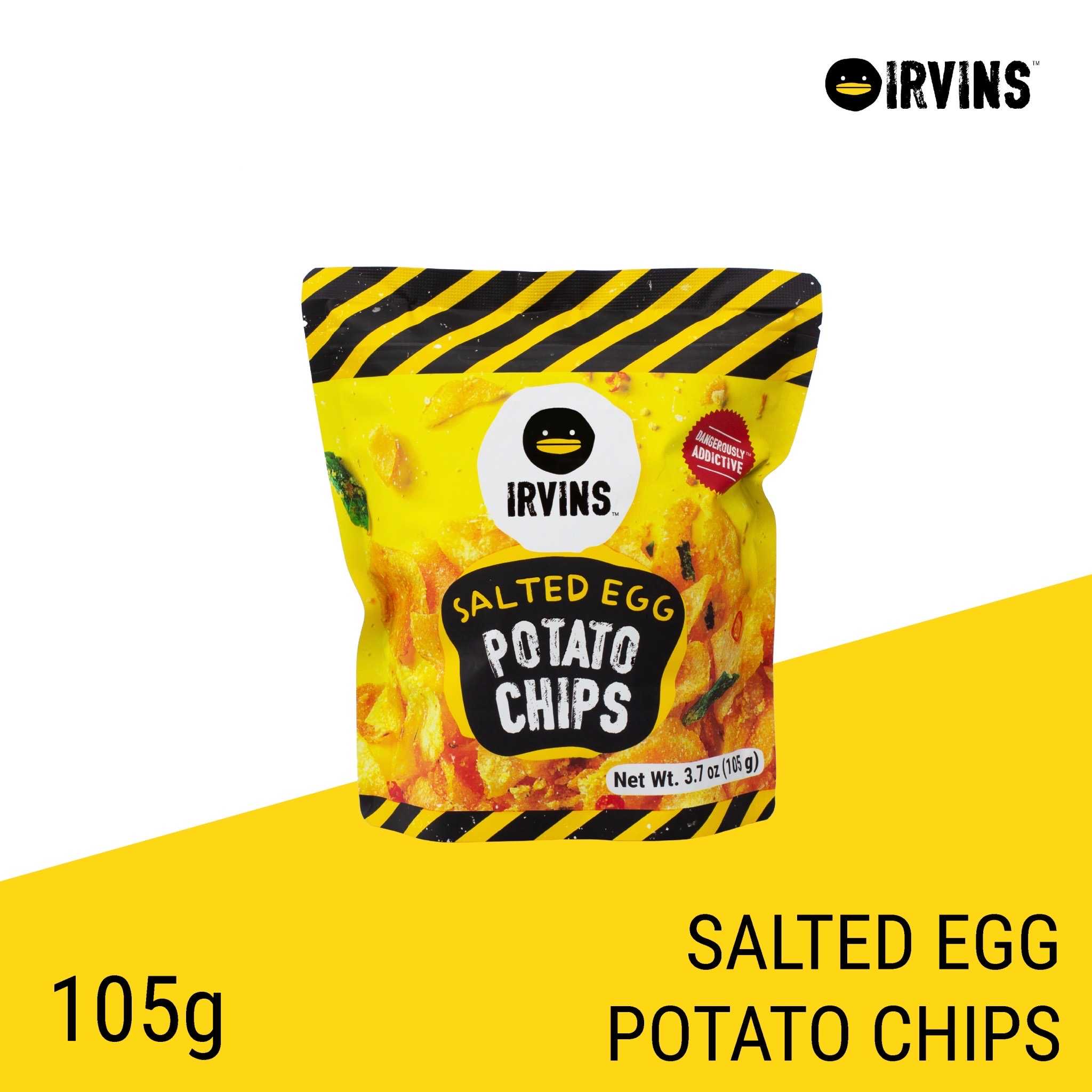 IRVINS Salted Egg Potato Chips 105g.