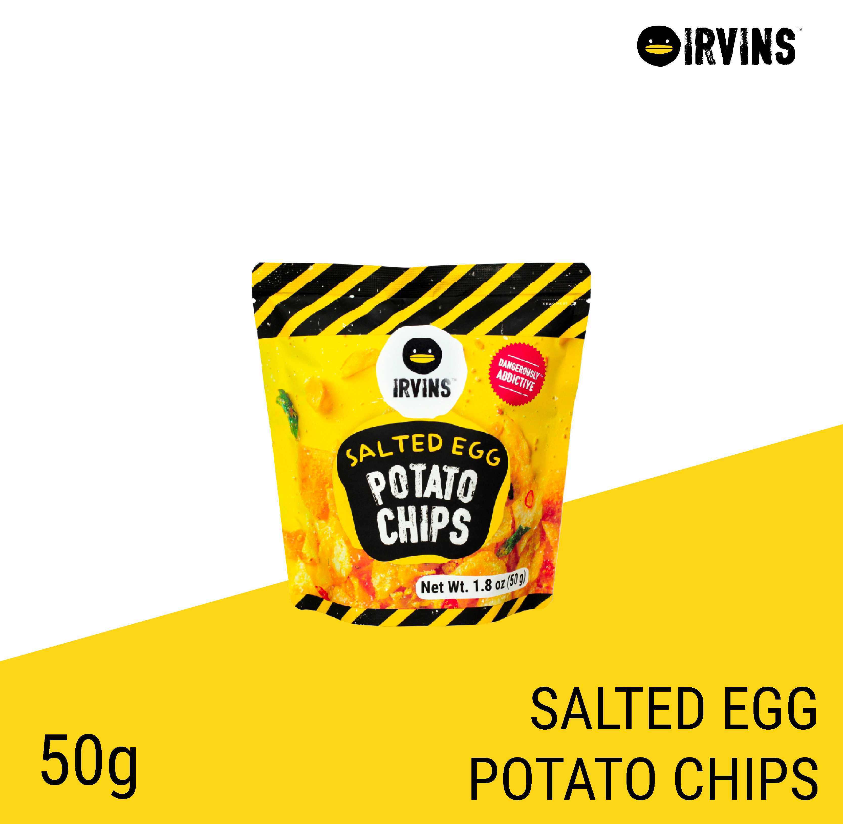 IRVINS Salted Egg Potato Chips 50g.