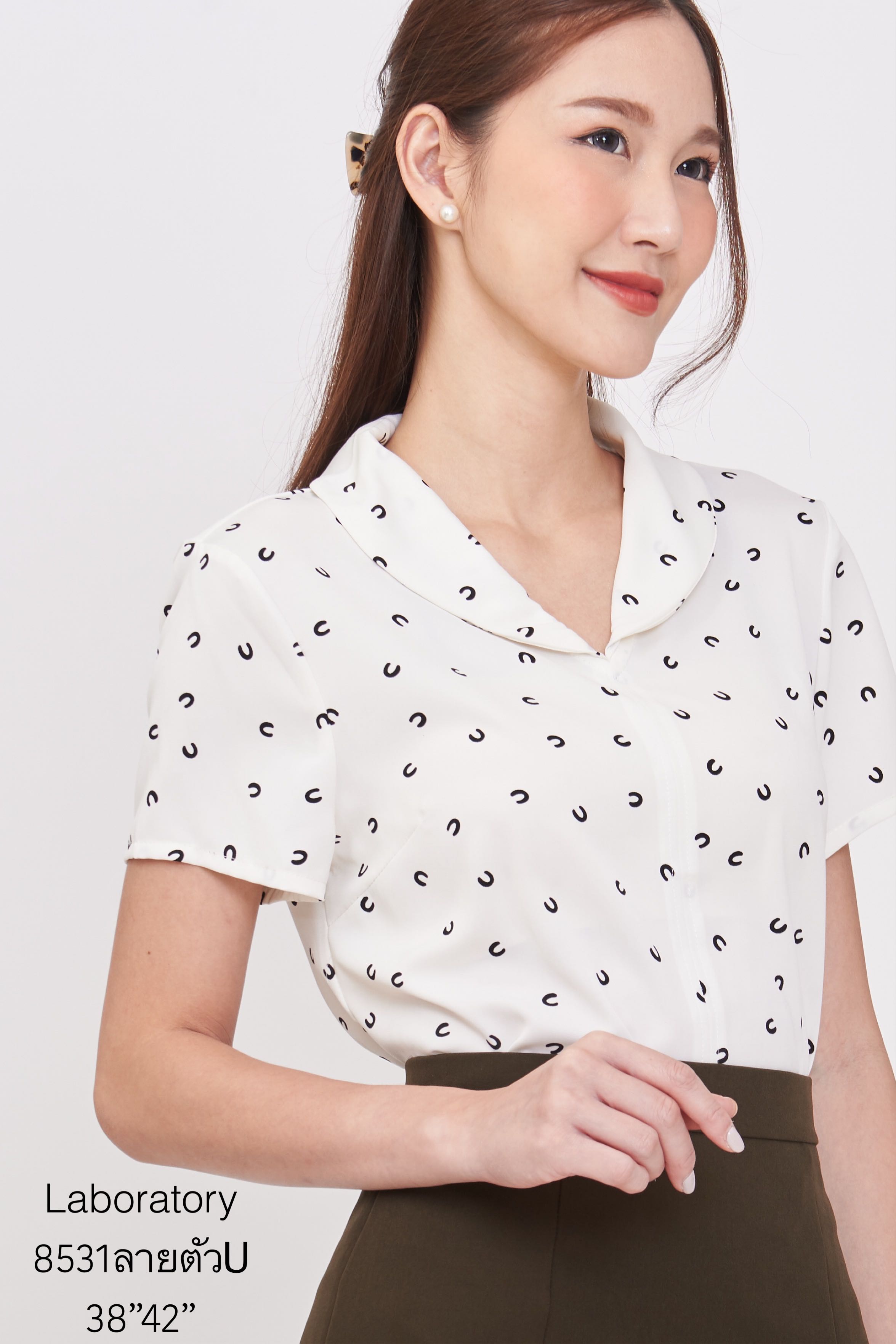 เสื้อ#8531ลายตัวU