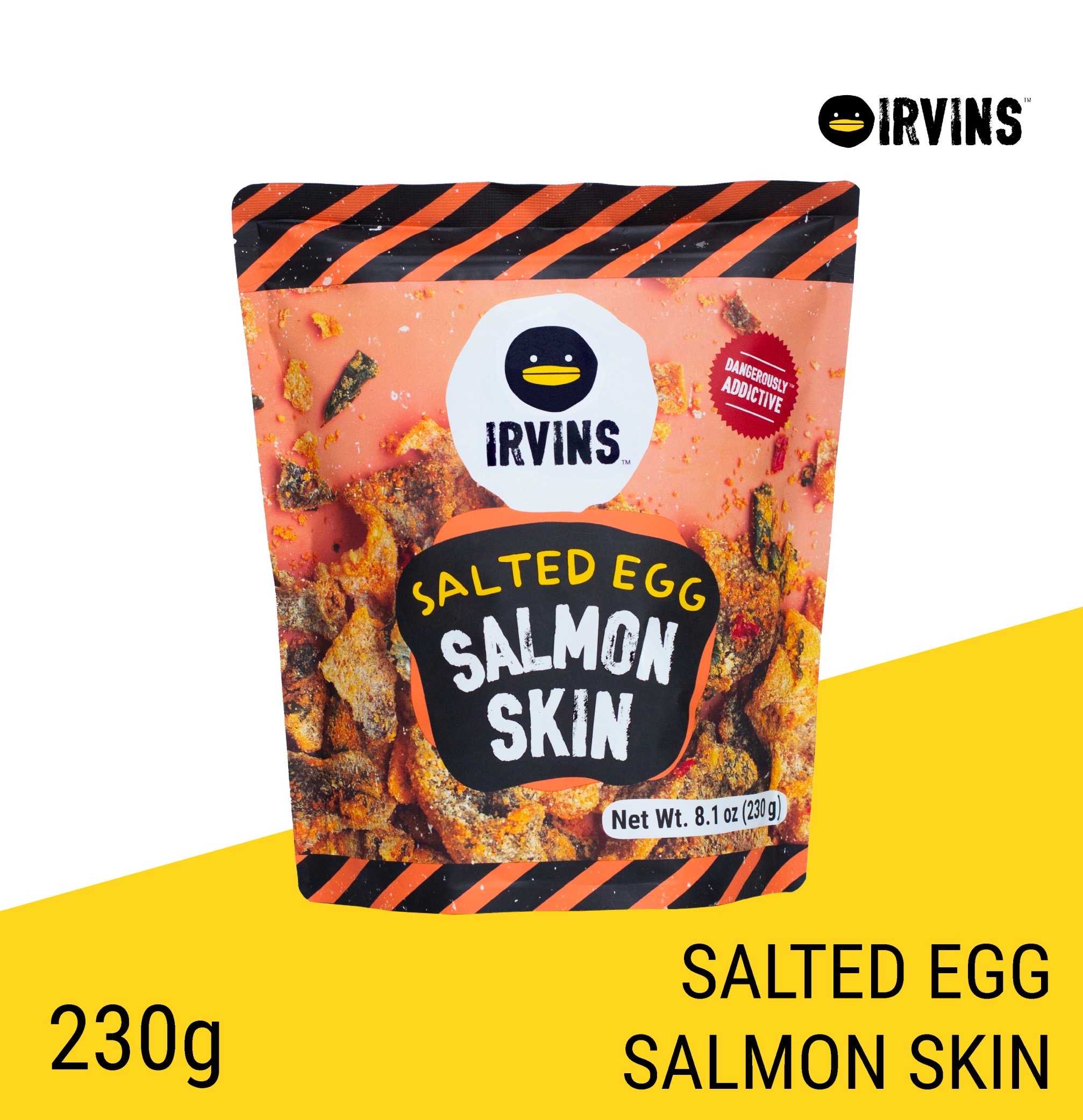 IRVINS Salted Egg Salmon Skin 230g.