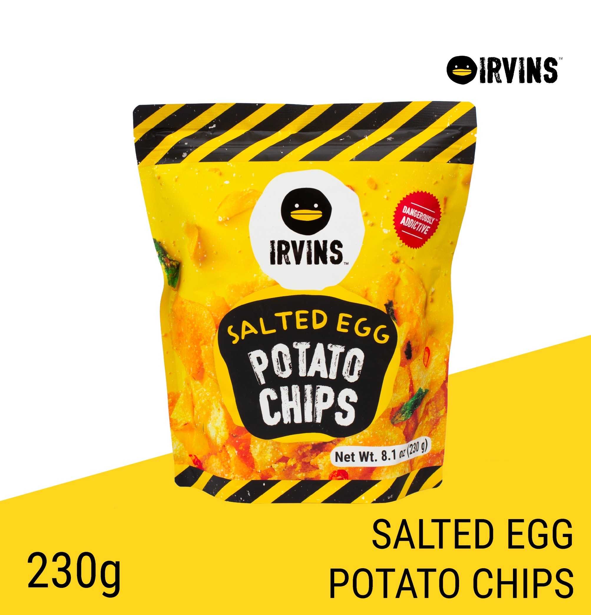 IRVINS Salted Egg Potato Chips 230g.