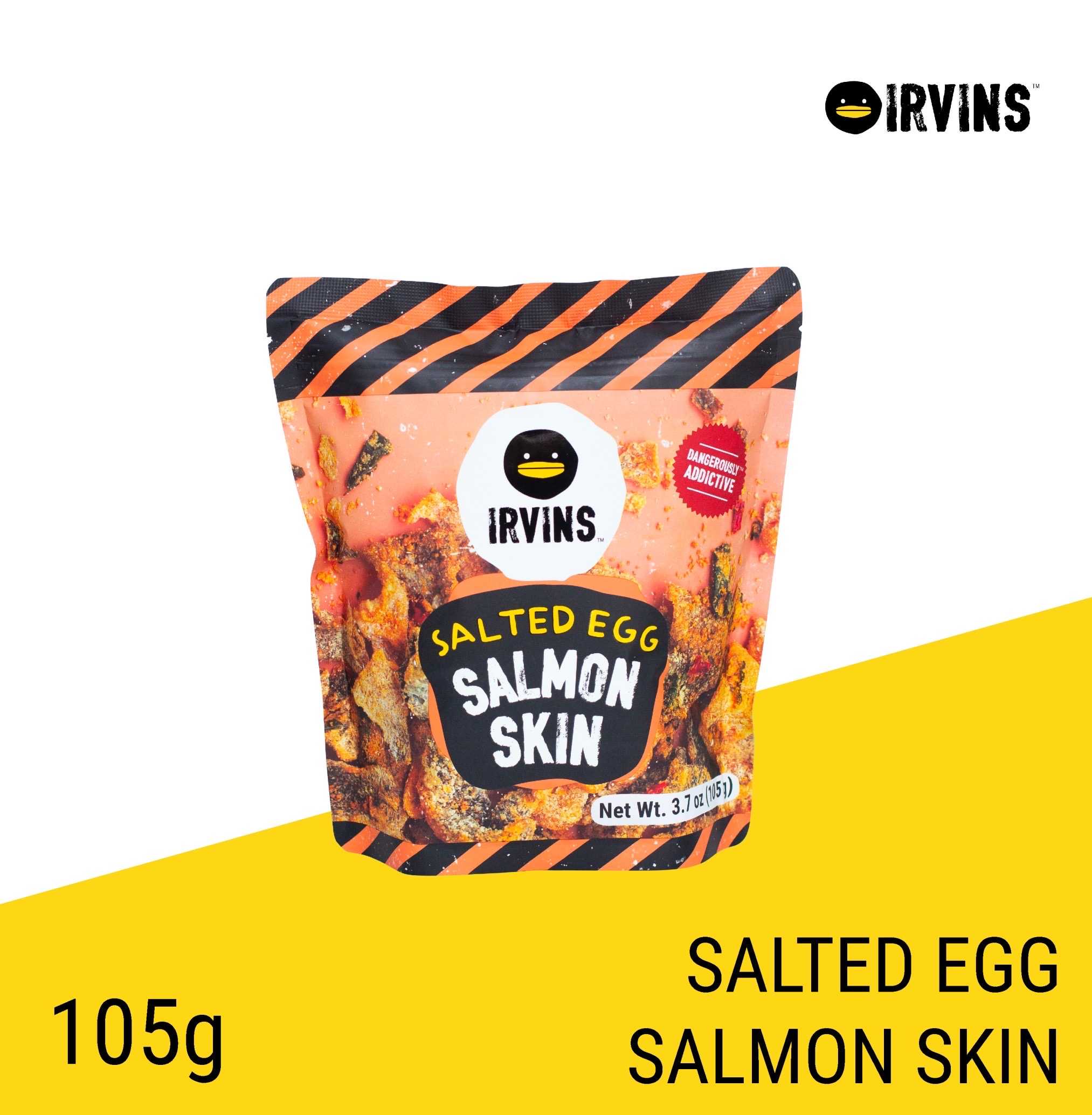 IRVINS Salted Egg Salmon Skin 105g.