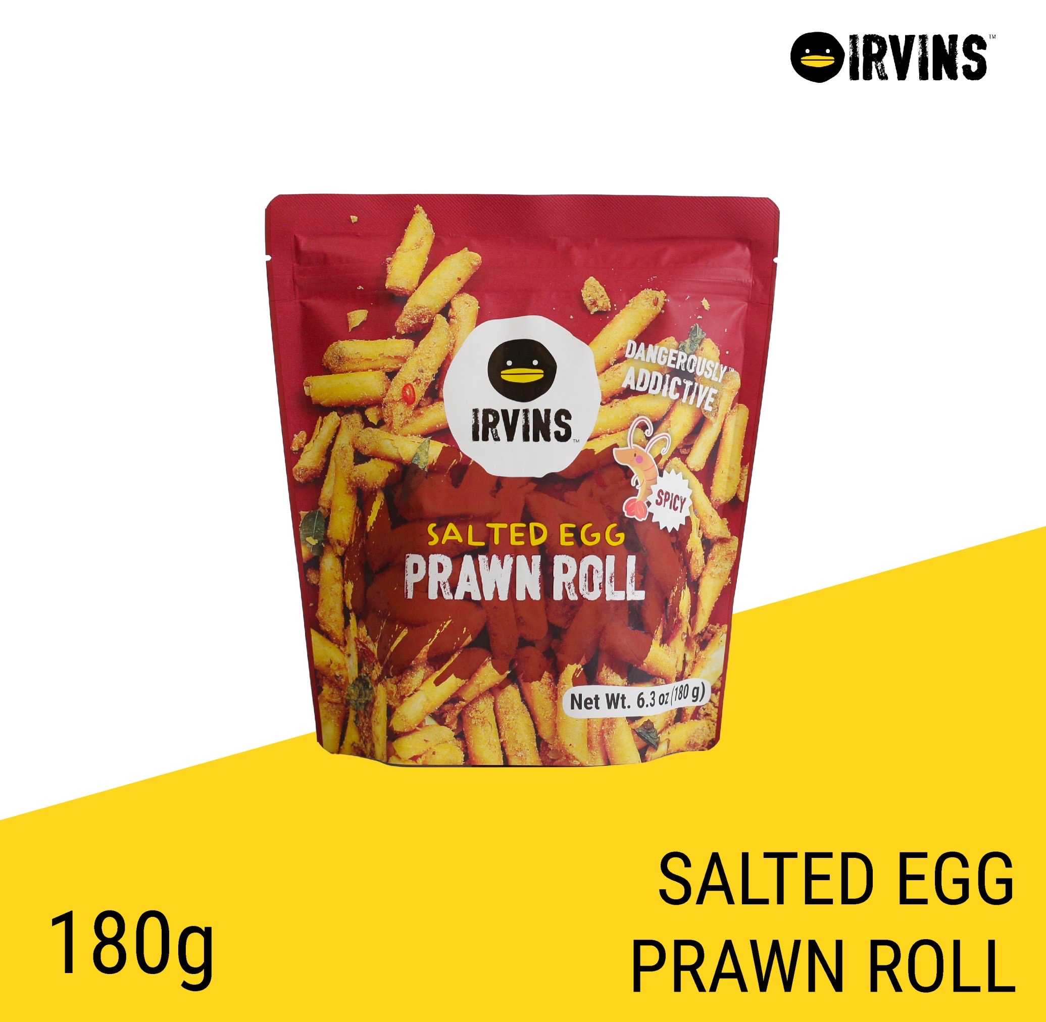 IRVINS Salted Egg Prawn Roll 180g.