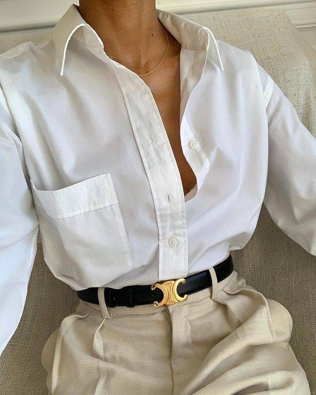 CELINE SMALL TRIOMPHE BELT IN SMOOTH CALFSKIN 