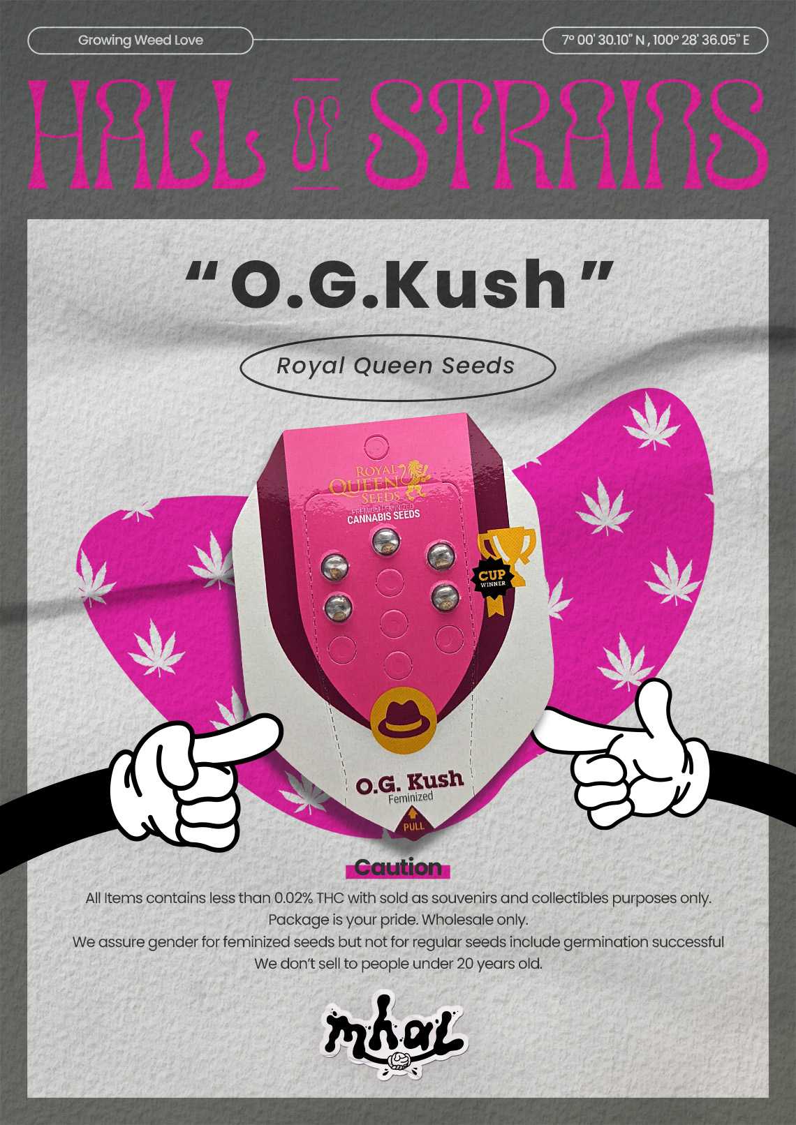 O.G. Kush (FEM) - 5 SEEDS