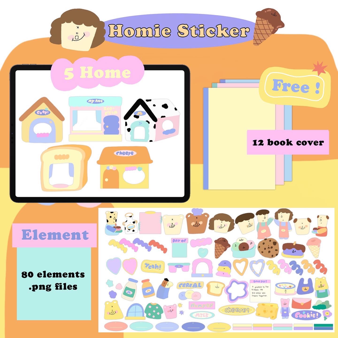 Homie sticker ไฟล์สติ๊กเกอร์80ไฟล์