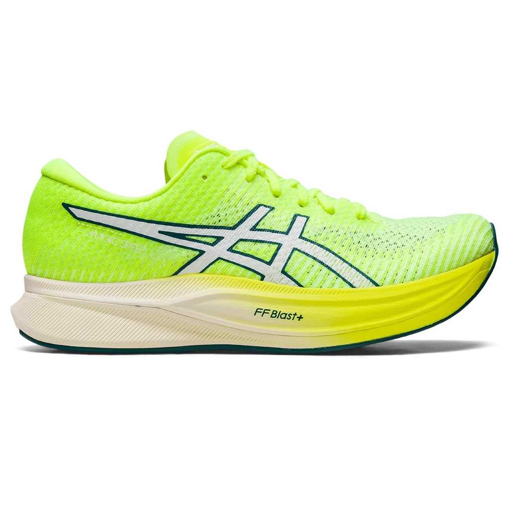 ASICS MAGIC SPEED 2 MEN - SAFETY YELLOW/WHITE รองเท้าวิ่งทางเรียบ รองเท้าวิ่งผู้ชาย