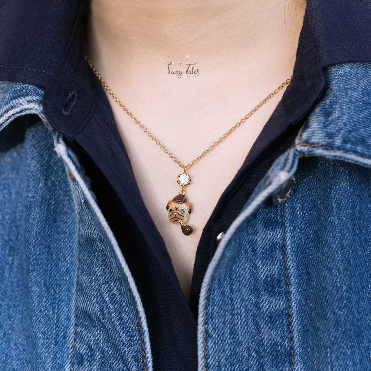 Dog Necklace /Pug สร้อยคอหมาปั๊ก