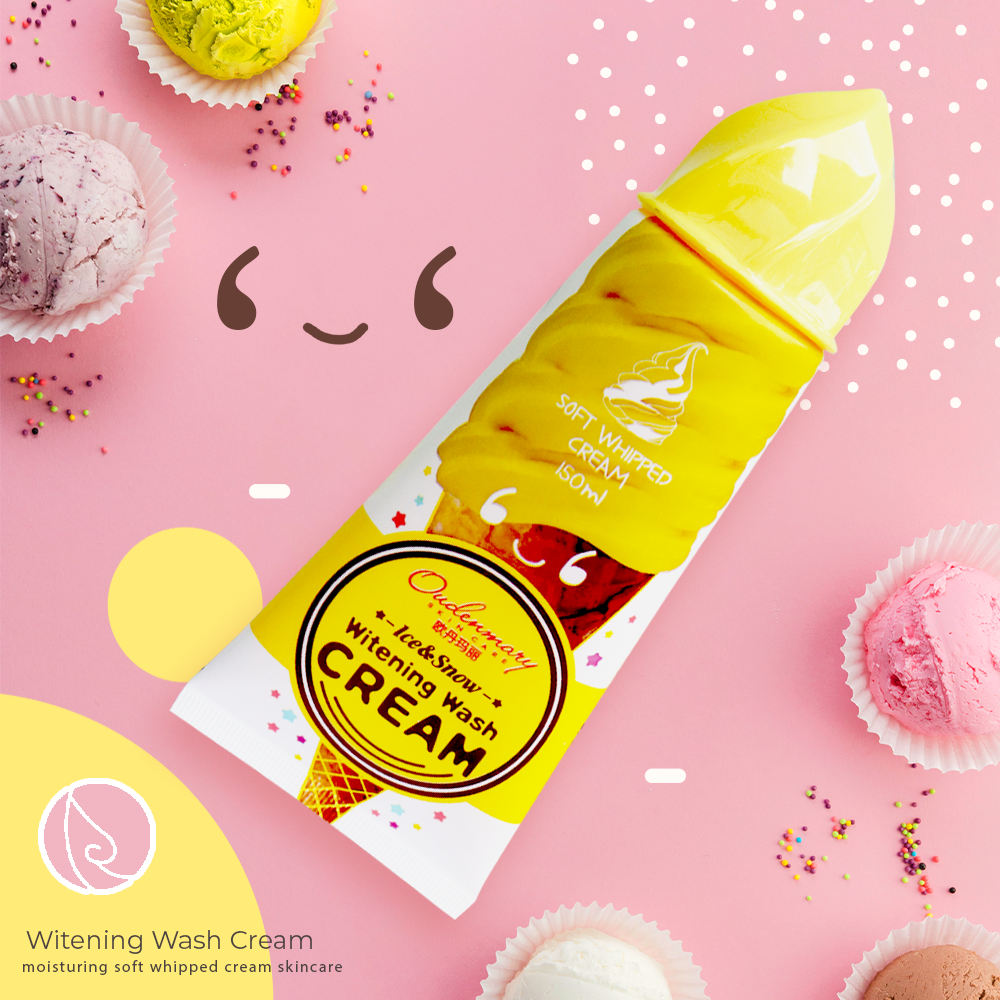 ครีมปรับสีผิวแบบล้างออก ice&snow witening wash cream