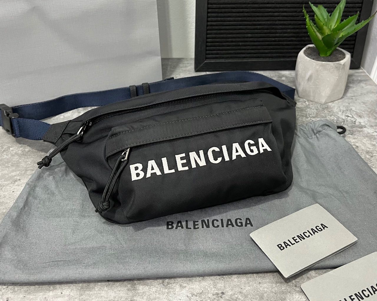 Balenciaga nylon belt bag top