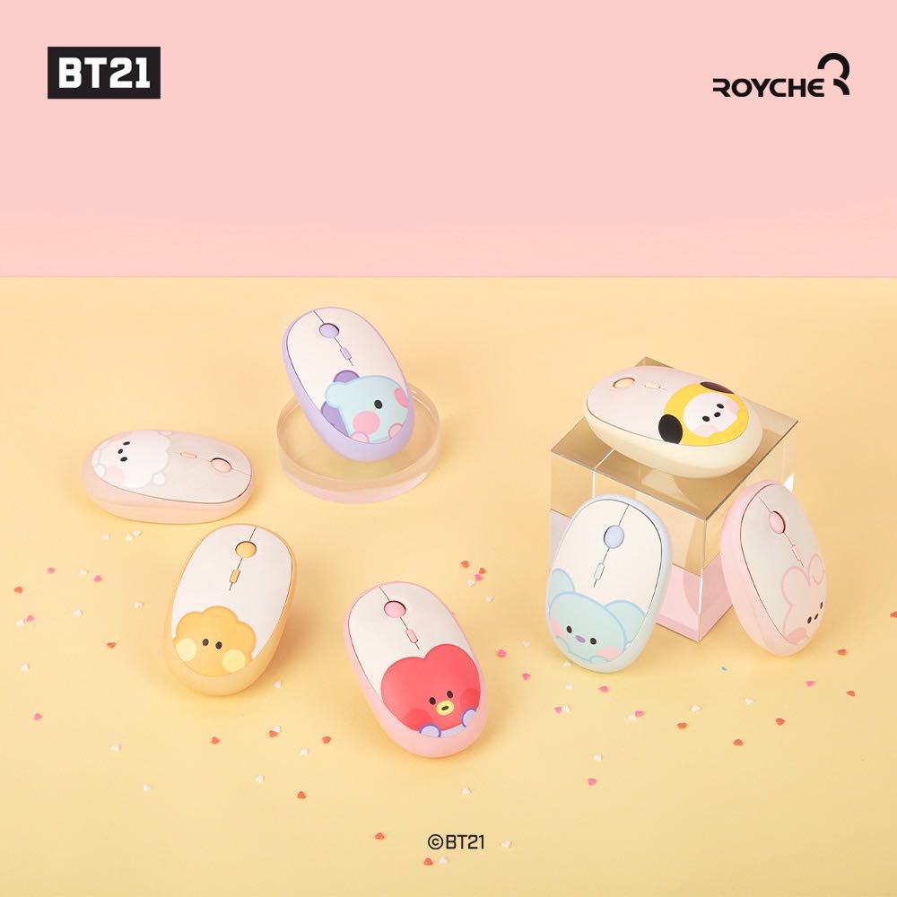 พร้อมส่ง🎉 Multi Pairing Wireless Mouse เมาส์ไวเลท ไร้สาย ไร้เสียง Minini Baby BT21 ของแท้ 100%