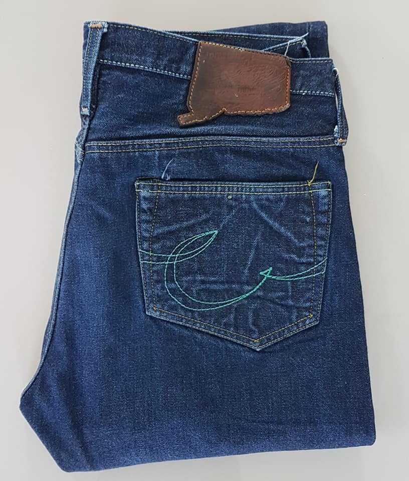 CROSS Over Slim ริมแดง U.S.A Size W34(I1702)