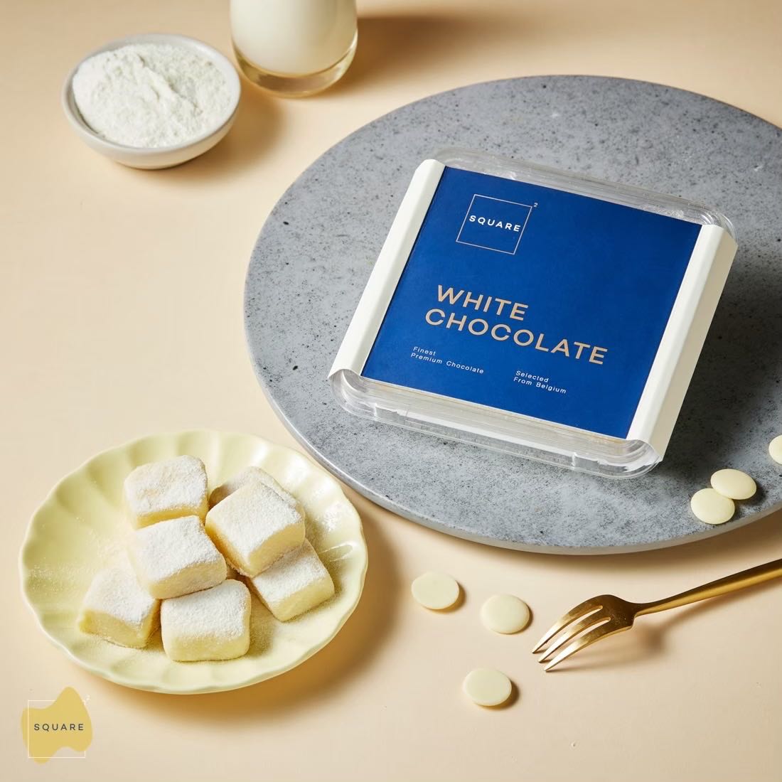 SQUARE2 Nama Chocolate White