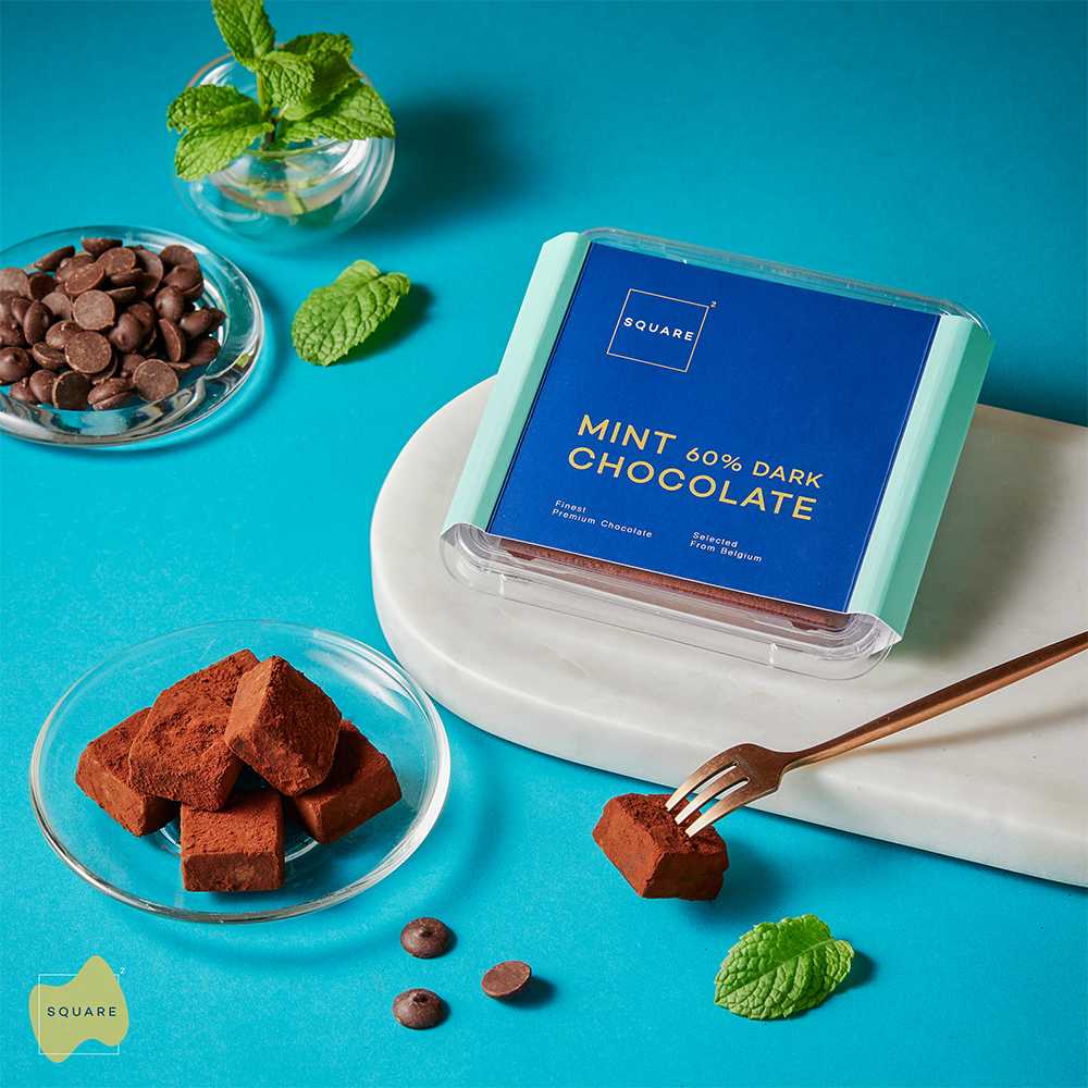 SQUARE2 Nama Chocolate Mint (Dark60%)
