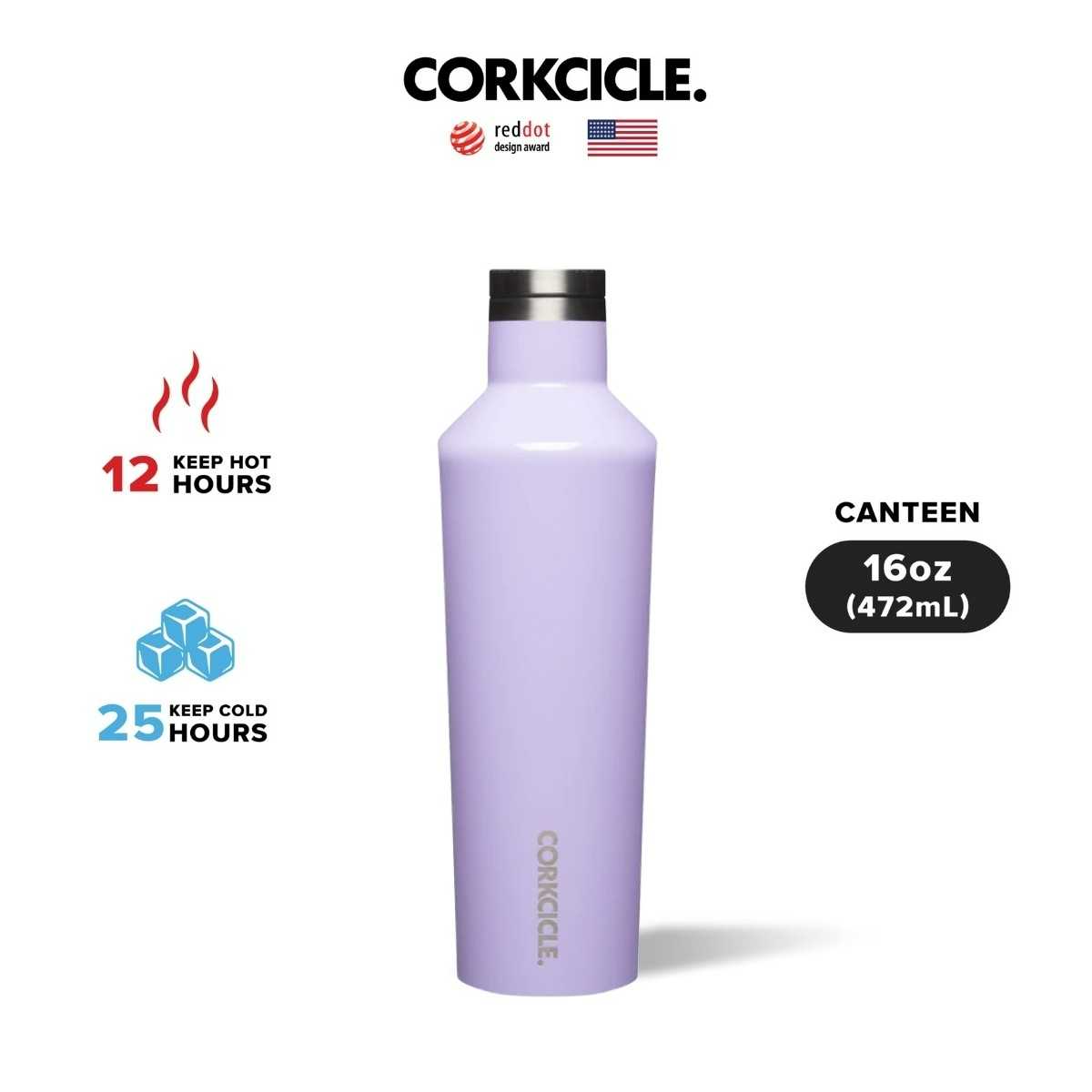 CORKCICLE : CANTEEN - LILAC 16OZ (475ML)