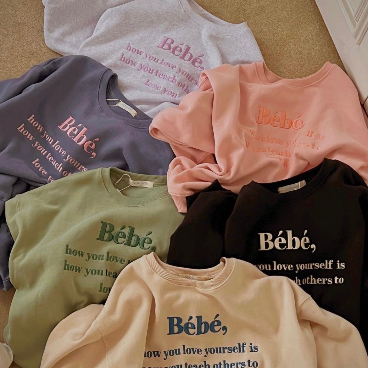 พรีออเดอร์ NOIRNINE 💕 Bébé Sweatshirts