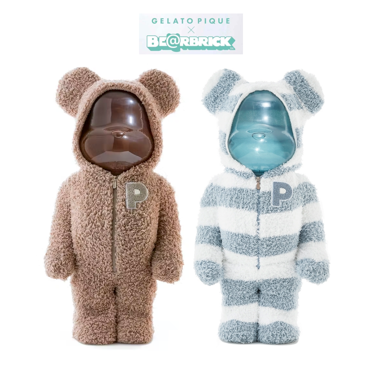 BE@RBRICK 1000% GELATO PIQUE - Beige & Mint White [New]