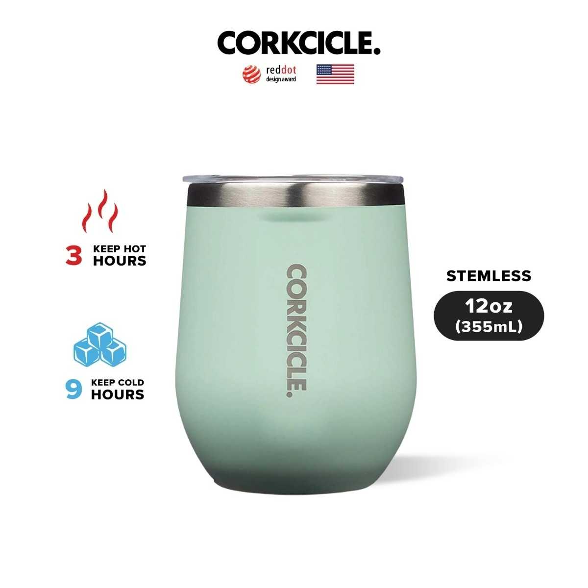 CORKCICLE : STEMLESS - MATCHA 12OZ (355ML)