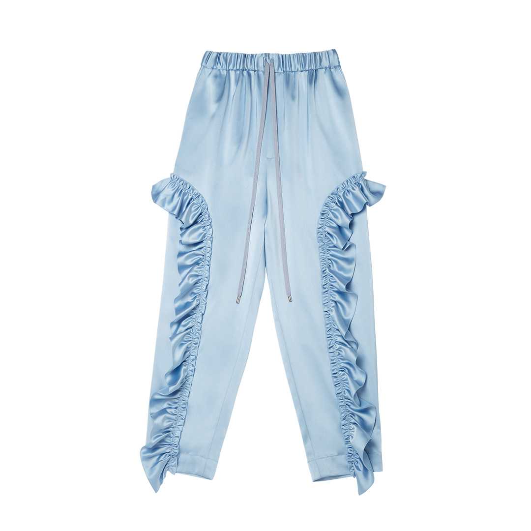 Shiny Frill Pants