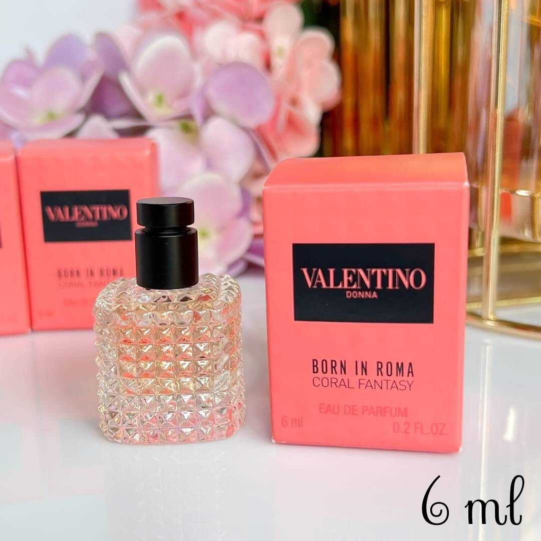 Valentino Born In Roma Coral Fantasy EDP For Women น้ำหอมจิ๋ว น้ำหอมมินิ 6 ml หัวแต้ม