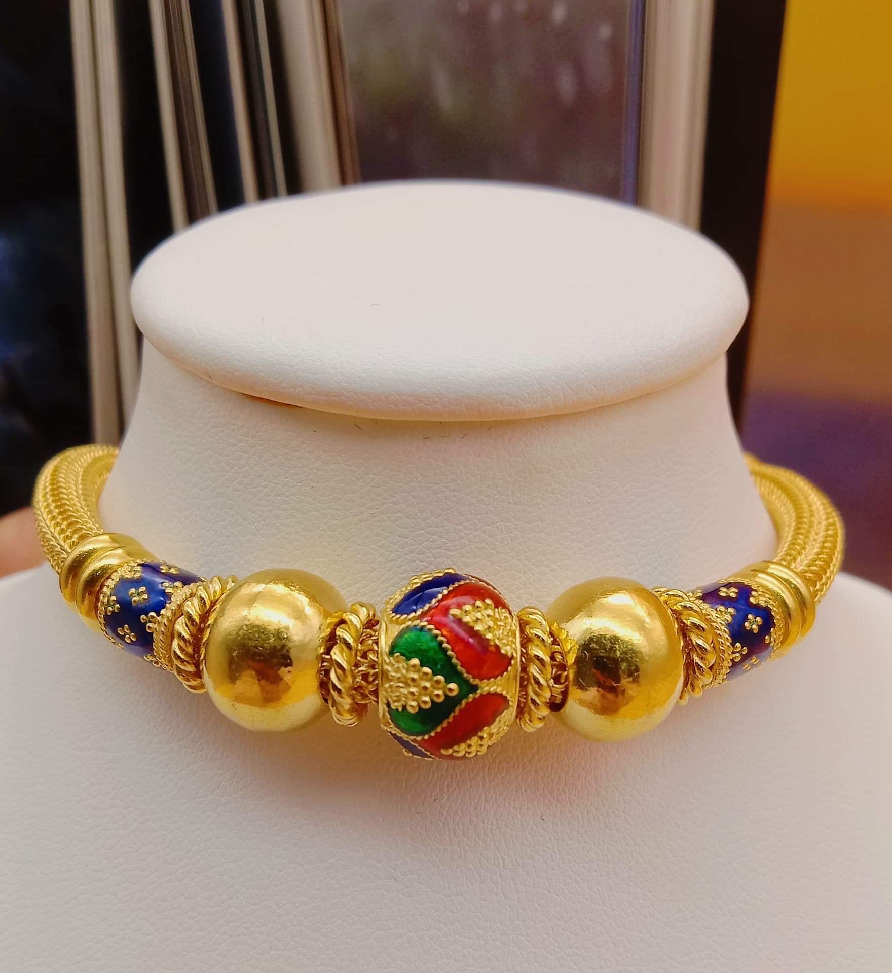สร้อยข้อมือทองลงยา 3 บาท