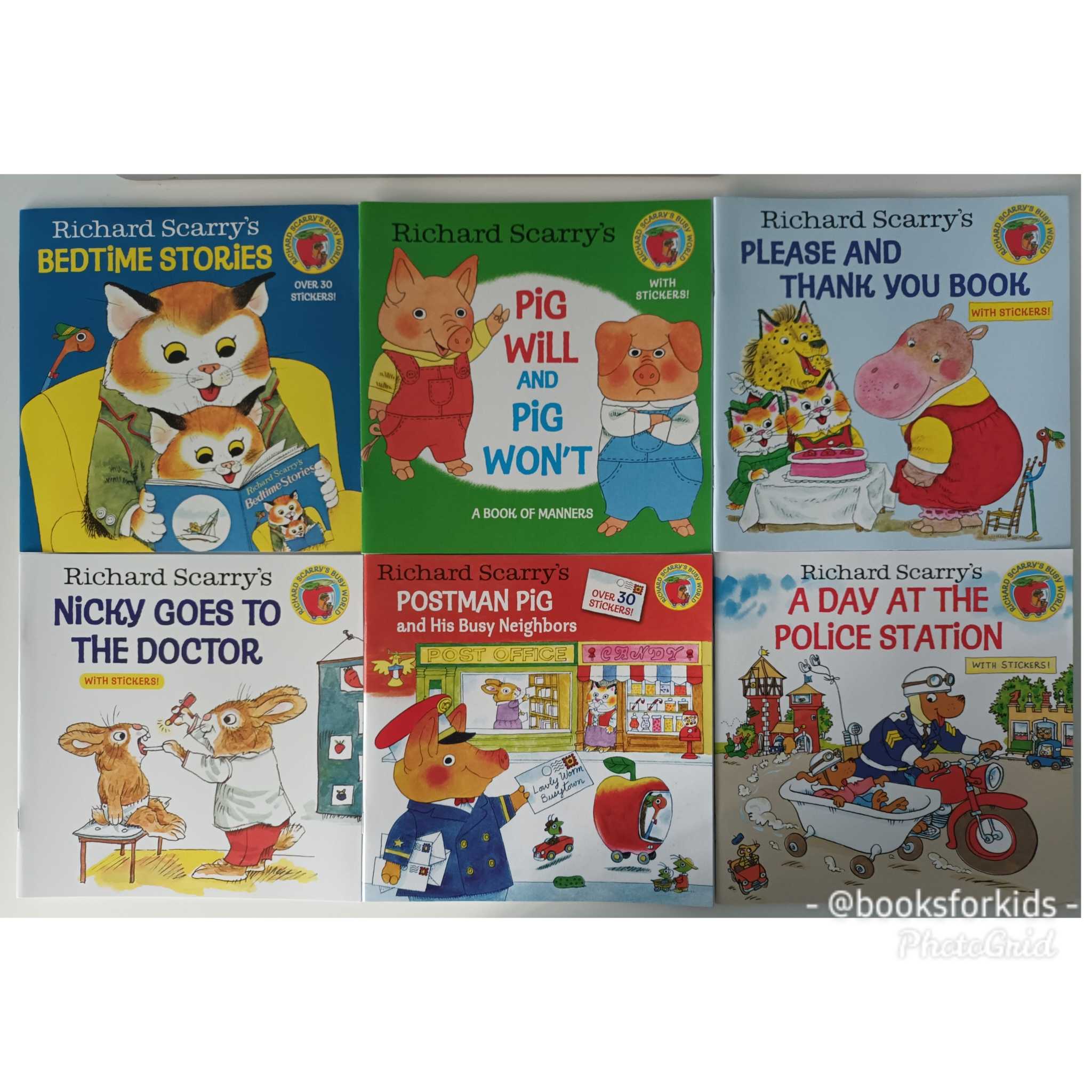 Richard Scarry's Busy World set - 6 books 