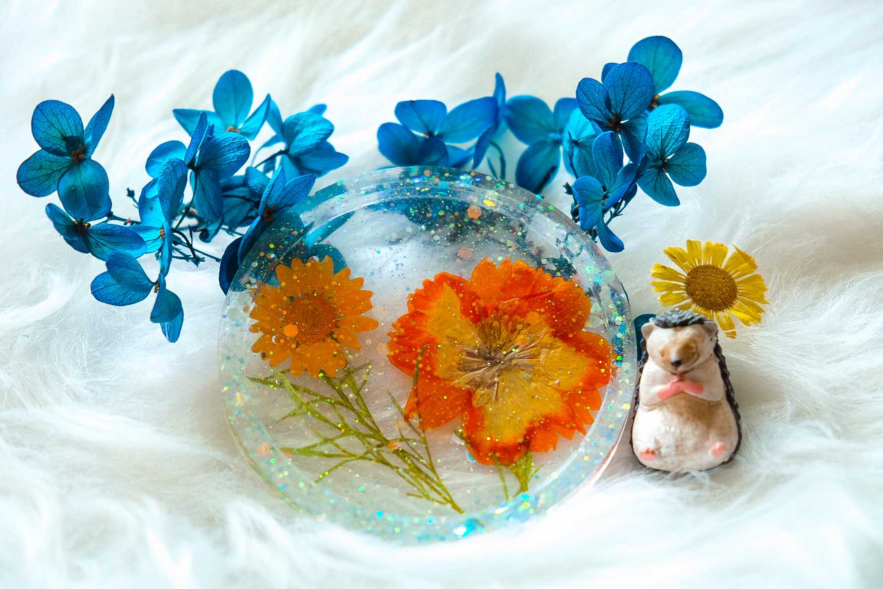 Coaster Yellow Orange Daisy & Delphinium 40ml🌿
