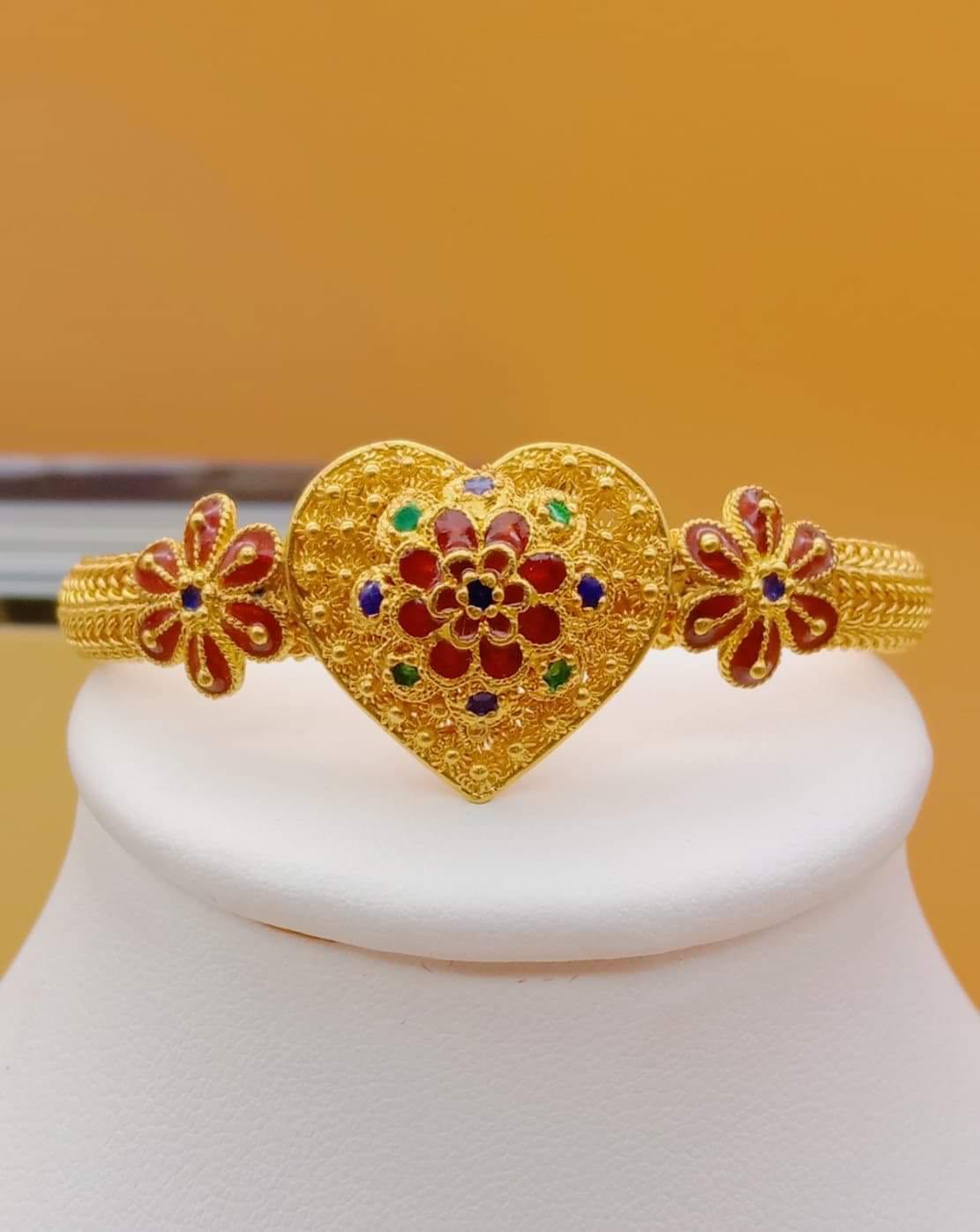 สร้อยข้อมือกึ่งกำไลลงยา 2 บาท