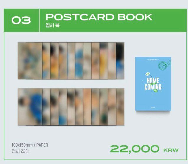 GOT7 HOMECOMING POSTCARD