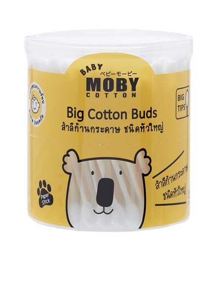 Baby Moby สำลีก้านคอตตอน รุ่น Big Cotton Buds จำนวน 110 ก้าน