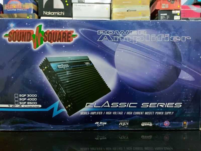 แอมป์Sound Square SQF4000 1/2/4Ch. เสียงแนวSQ หวานขับเบสกลางแหลม นุ่มใส เบสออกลอยๆเสียงดี