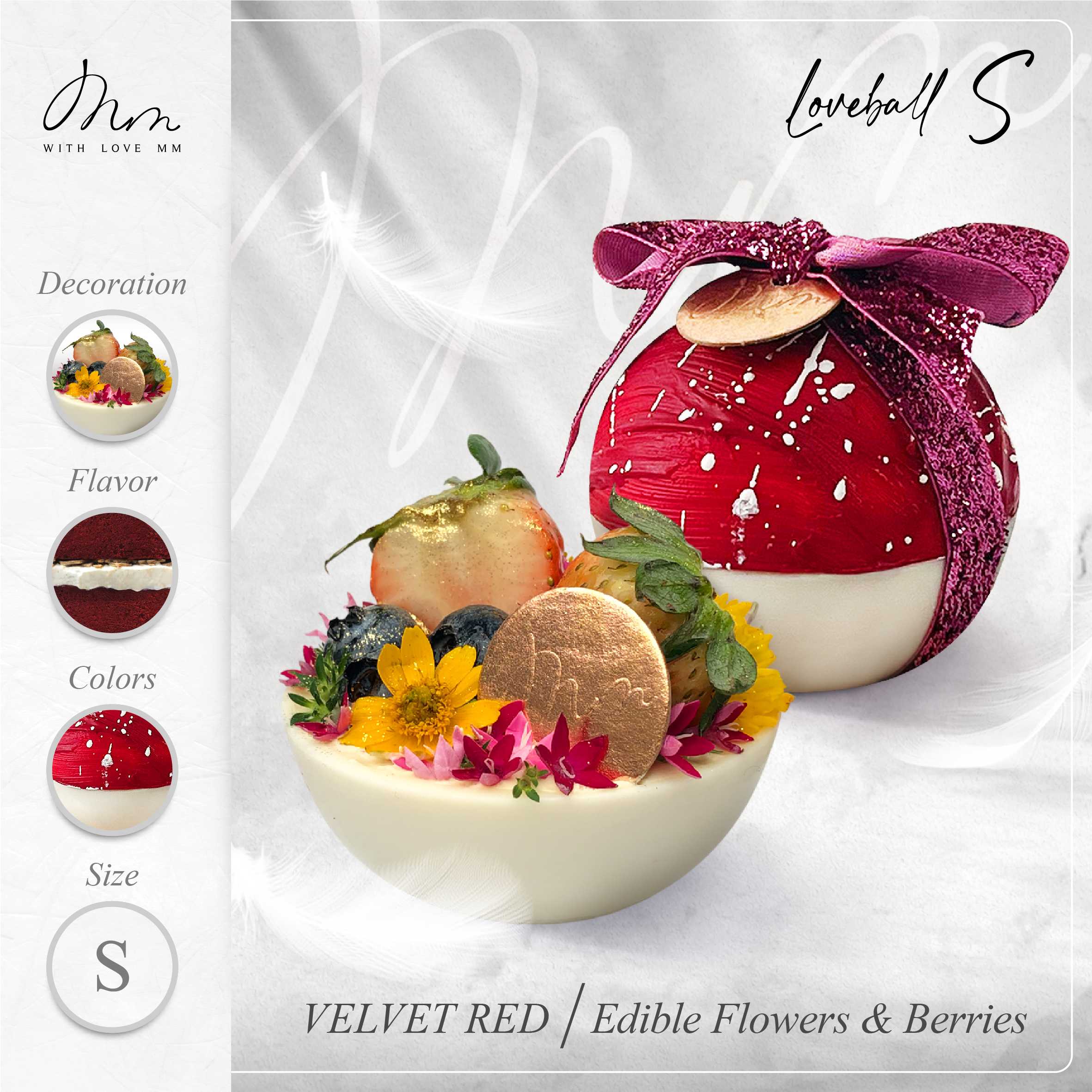 VELVET RED - Loveball S - Edible Flowers & Berries