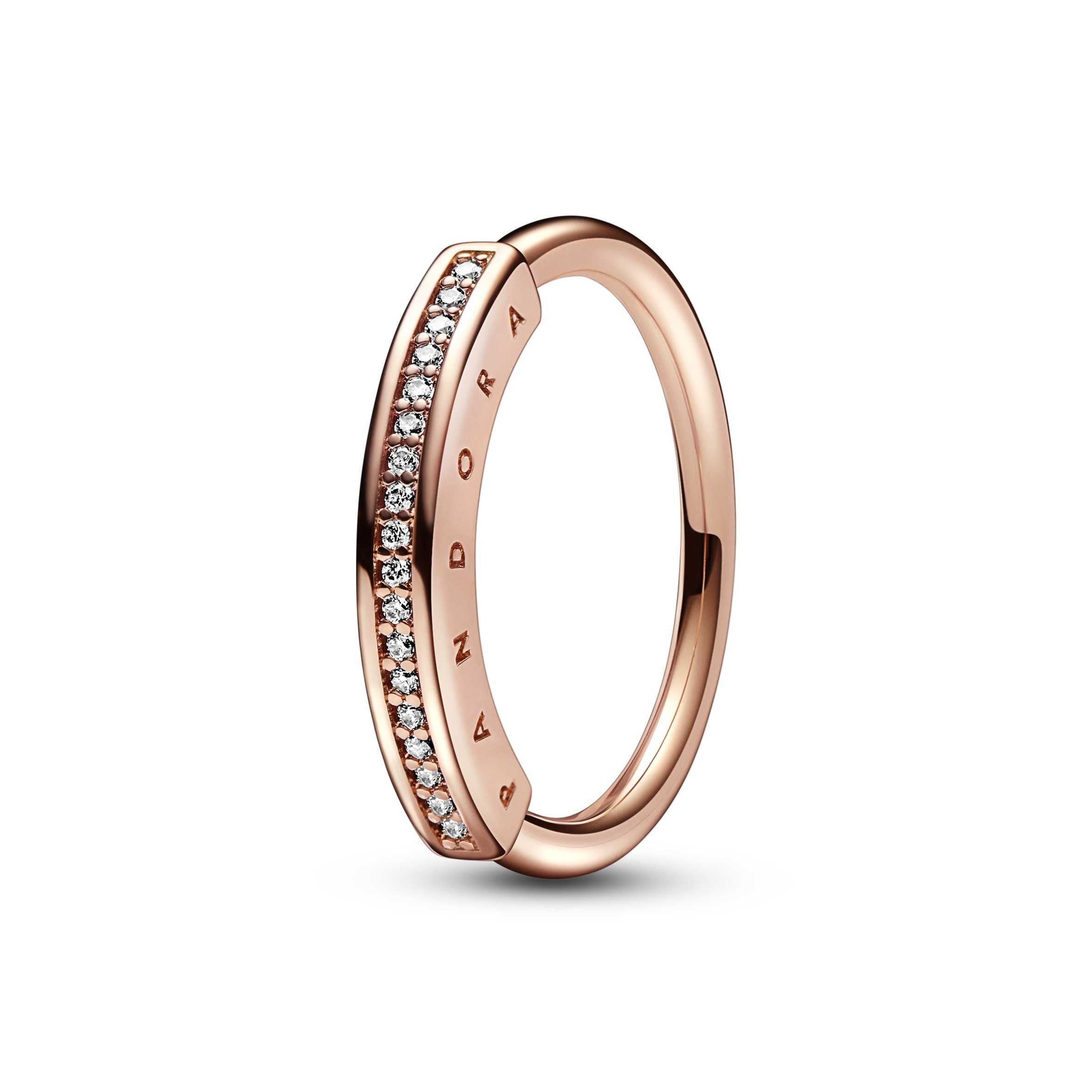 Pandora Signature I-D Pavé Rose Ring