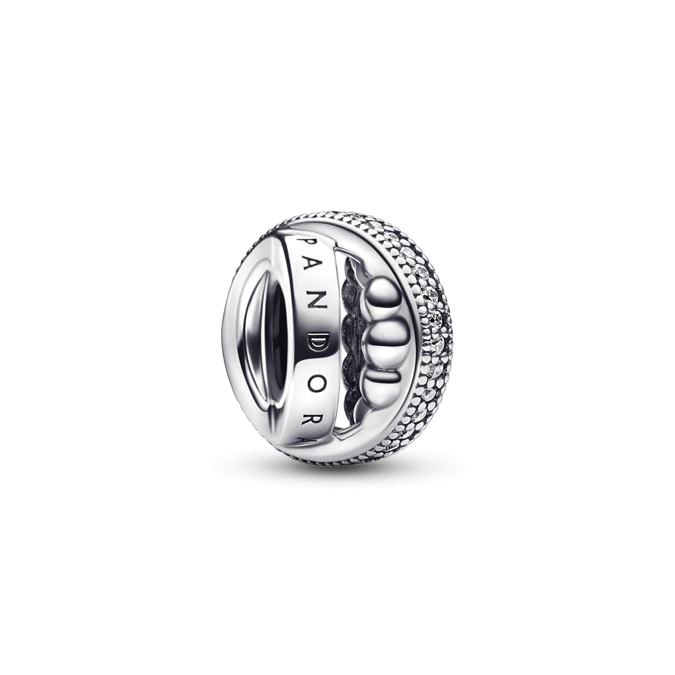 Pandora Signature Logo Pavé & Beads Charm