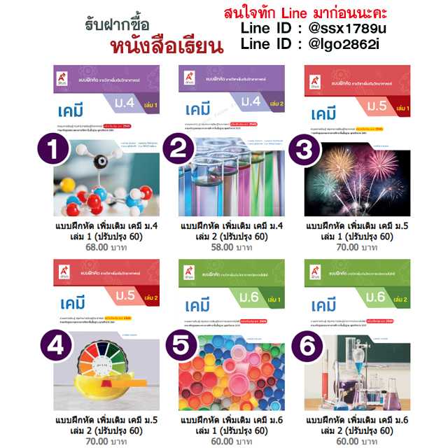 อจท-แบบฝึกหัด เพิ่มเติม เคมี ม.4-ม.6