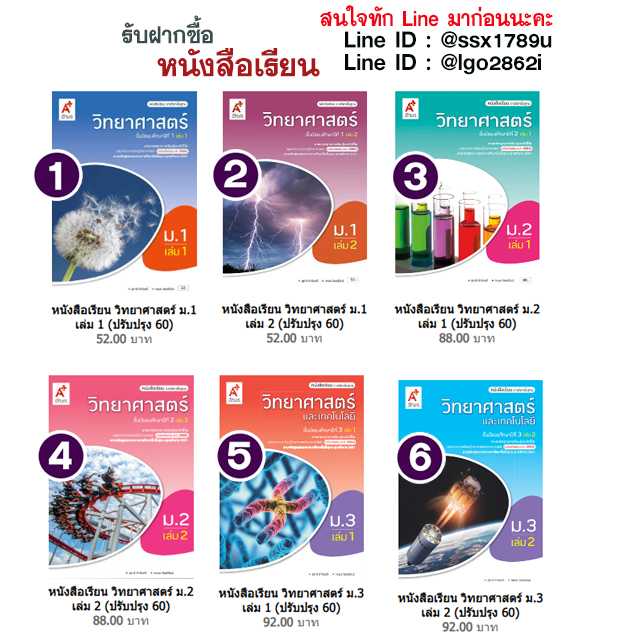 อจท-หนังสือเรียน วิทยาศาสตร์ ม.1-ม.3