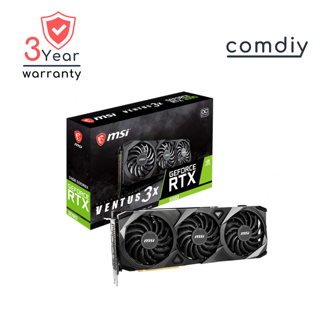 MSI GEFORCE RTX 3090 VENTUS 3X 24G OC 24GB VGA การ์ดจอ by comdiy