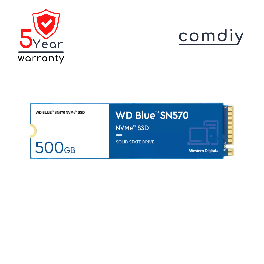 WD BLUE SN570 NVMe M.2 500GB PCIe 3.0 SSD เอสเอสดี by comdiy