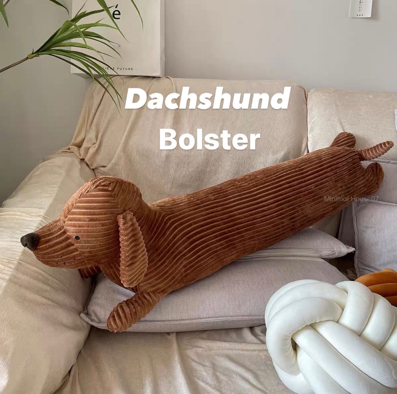 [Pre-Order] Dachshund : ดัชชุนหมอนข้าง ดัชชุนตุ๊กตา หมอนข้าง ความยาว120 cm