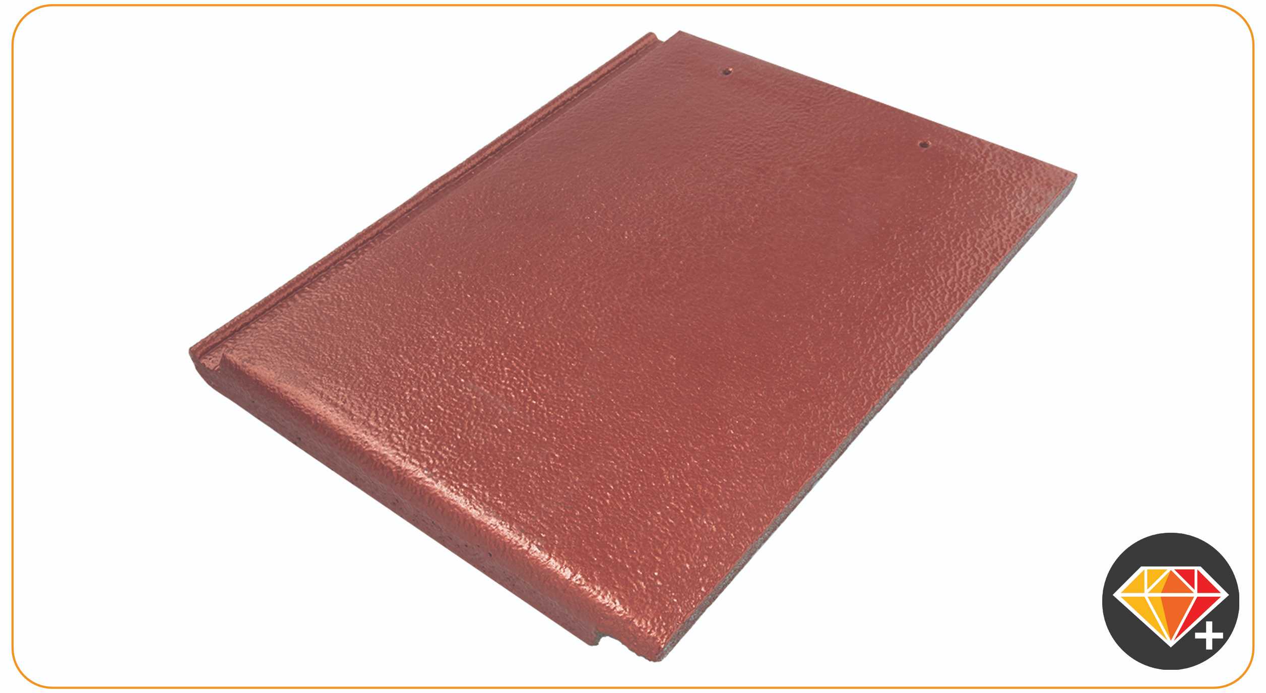 กระเบื้องคอนกรีต อดามัส สีทับทิมทอแสง(เรียบ)