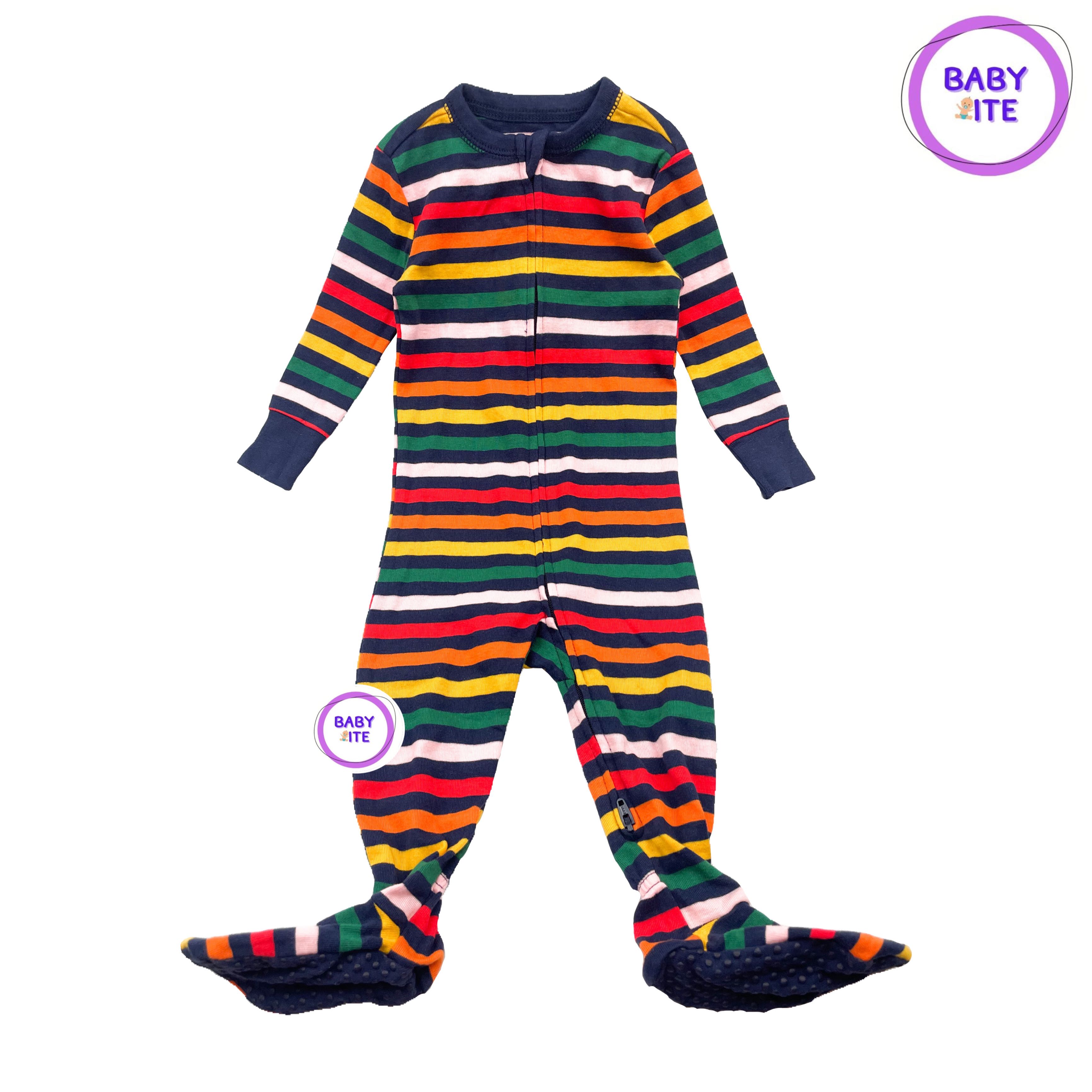 ชุดหมีคลุมเท้า แบบซิป 2 ทาง (มีกันลื่น) Old Navy  ไซส์ 6-12 (พร้อมส่ง)