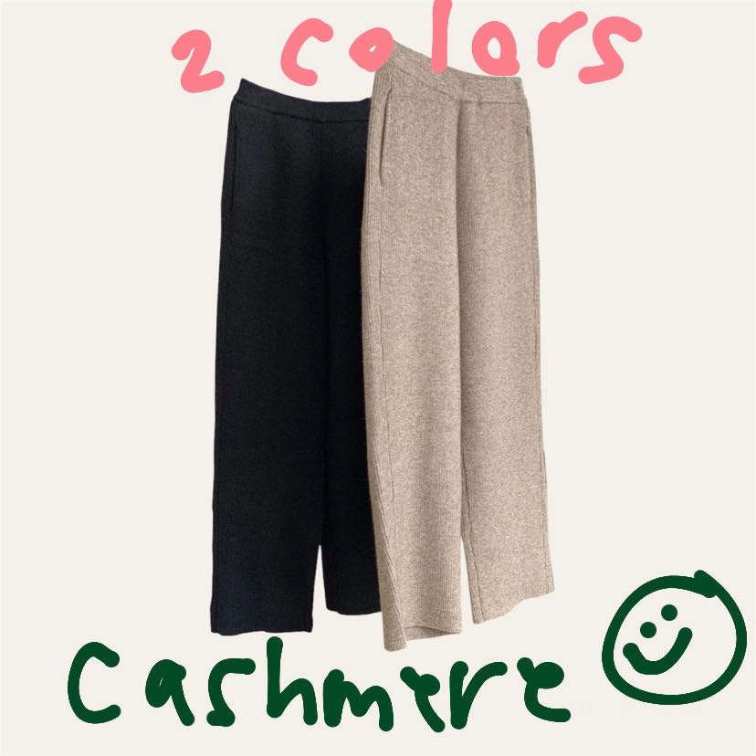 (PRE ORDER) CASHMERE TROUSERS (2colors)