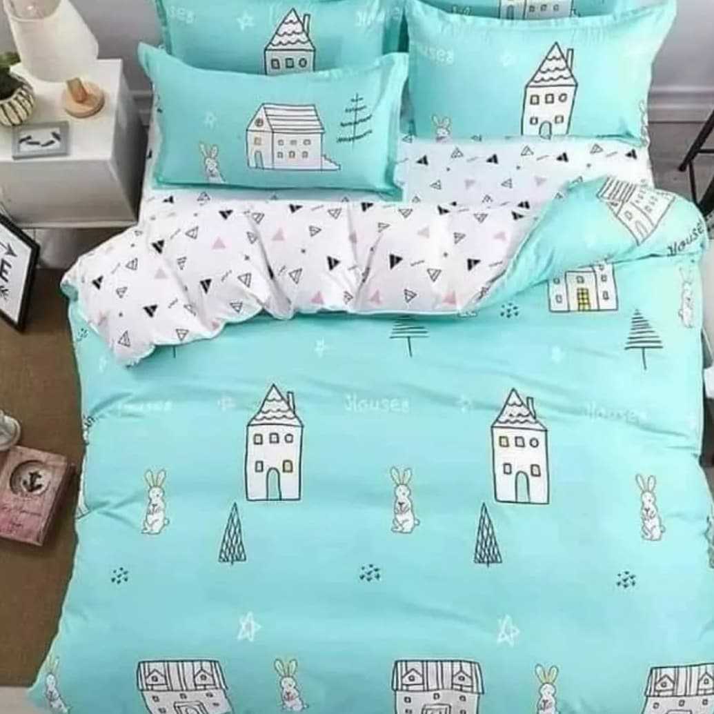 (ส่งฟรี) ❤ 490 บาท ชุดผ้าปูที่นอน+ผ้านวม